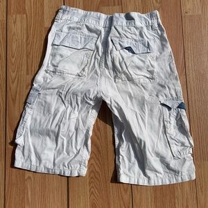 White Levi Shorts